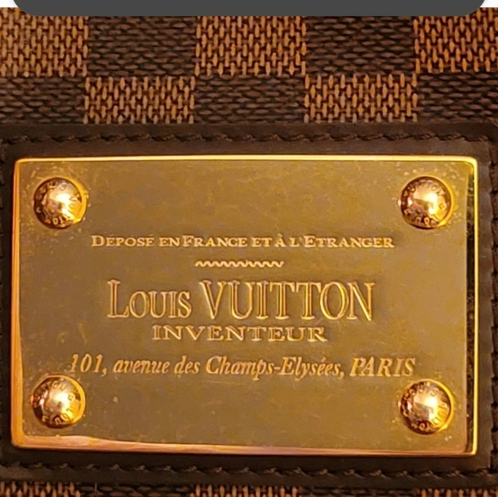 Louis Vuitton Brown Checkered Women's Damier Ebene Bag - Picture 4 of 13